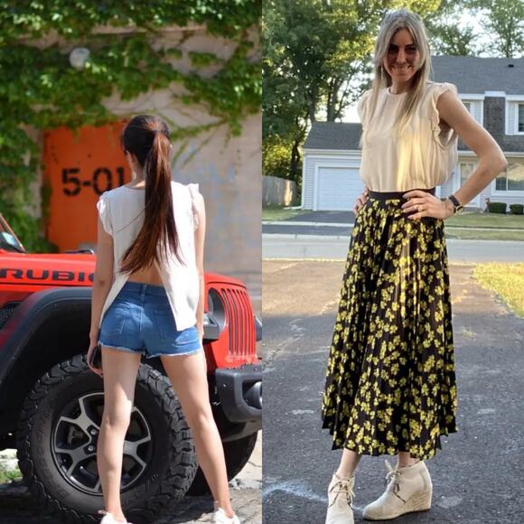 BA&SH Fani Top Cream Open Back Ruffle‎ Small - Picture 9 of 9